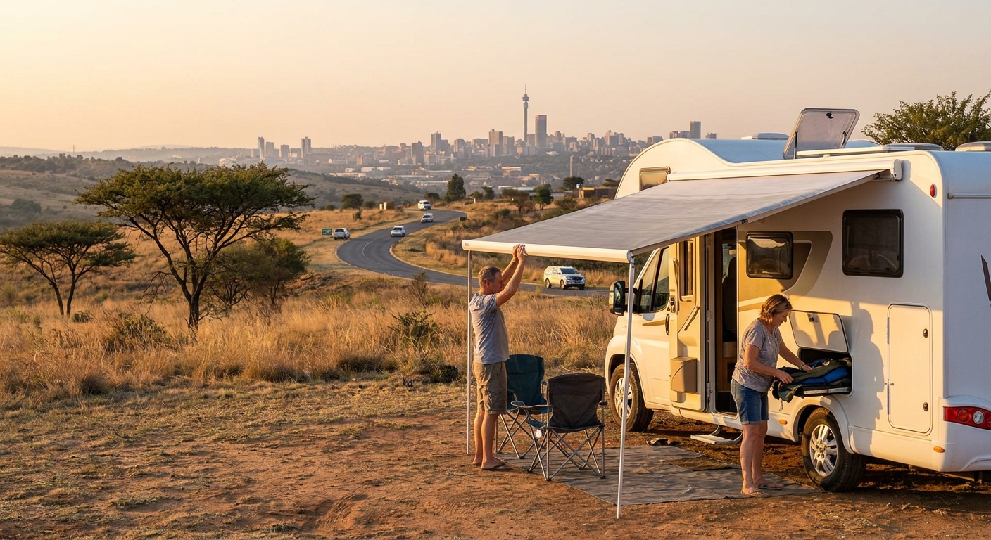 RV camping options around Johannesburg