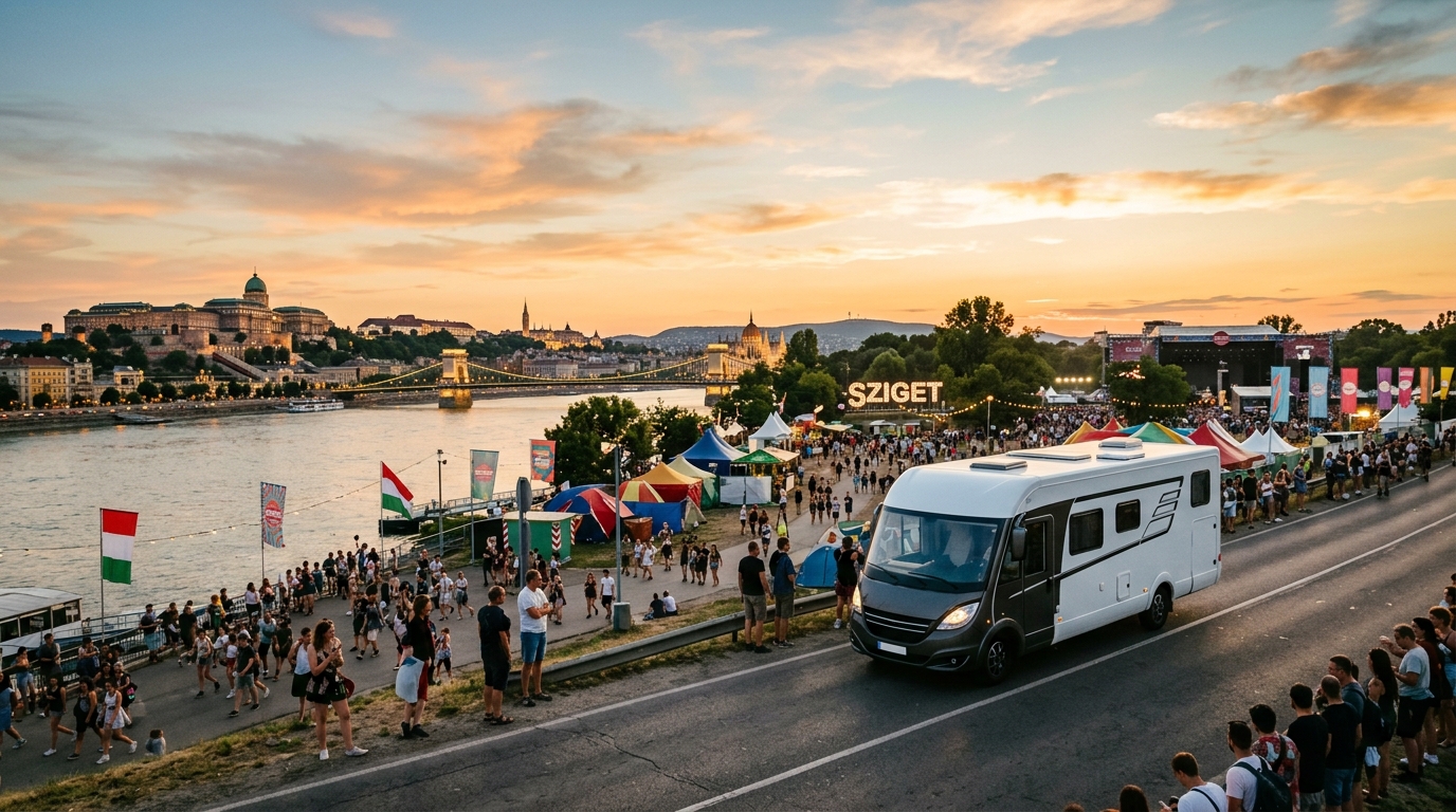 RV rental in Budapest - Sziget Festival