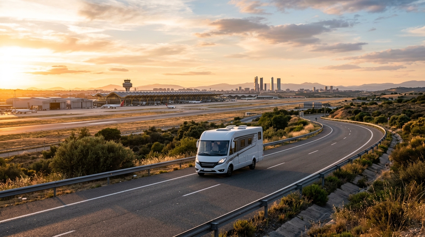 RV rental in Madrid - Airport