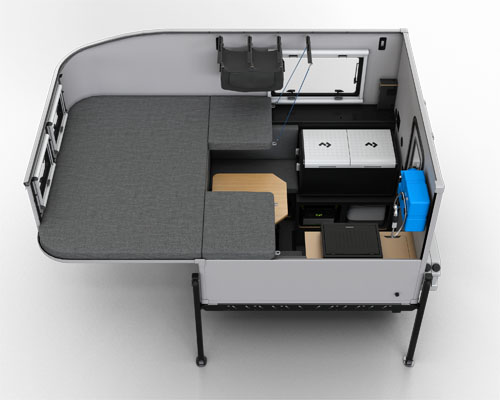 4x4 Scout Adventure Truck Camper Silver