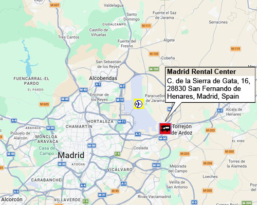 RV Rental Center  - Touring Cars SWE  - Madrid - Drop Off location only