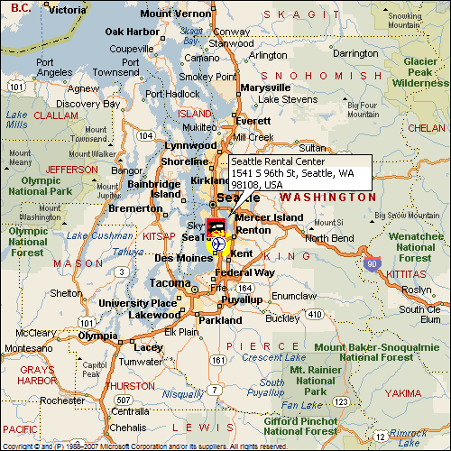 Centrum pronájmu obytných vozů - El Monte - Seattle