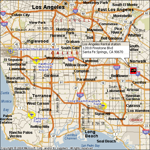 Centrum pronájmu obytných vozů - El Monte - Santa Fe Springs